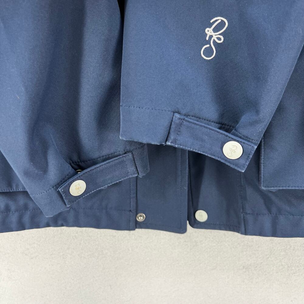 Roamers & Seekers Rain Jacket Men's L Blue Grey Globetrotter Log It Lined EUC - Picture 7 of 10